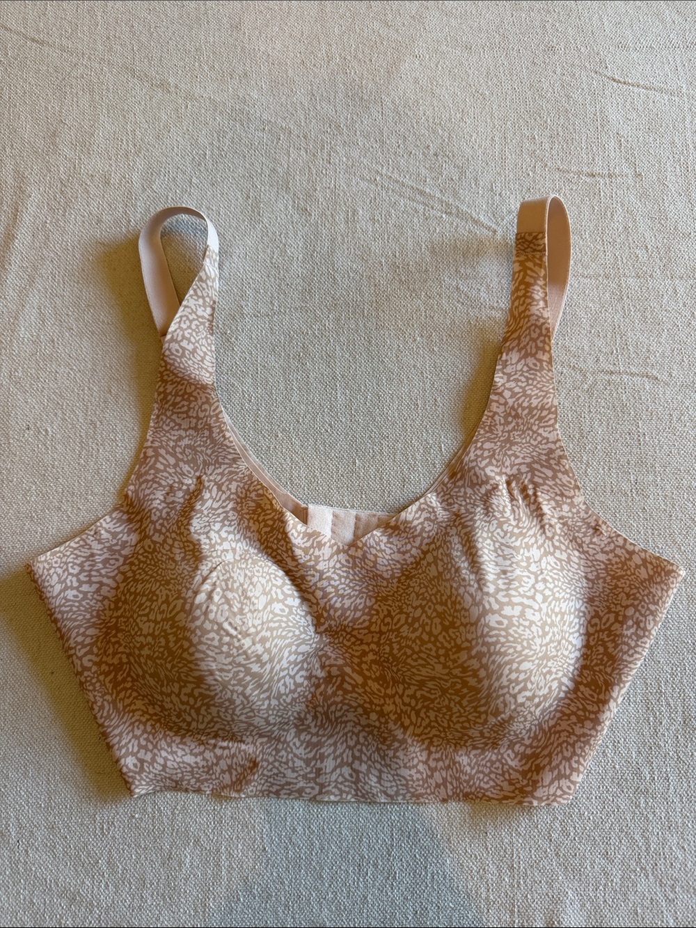Bali Beige Animal-Print Seamless Bra